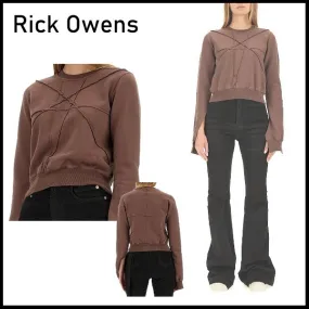 RICK OWENS  |Sweat Street Style Cotton Hoodies & Sweatshirts