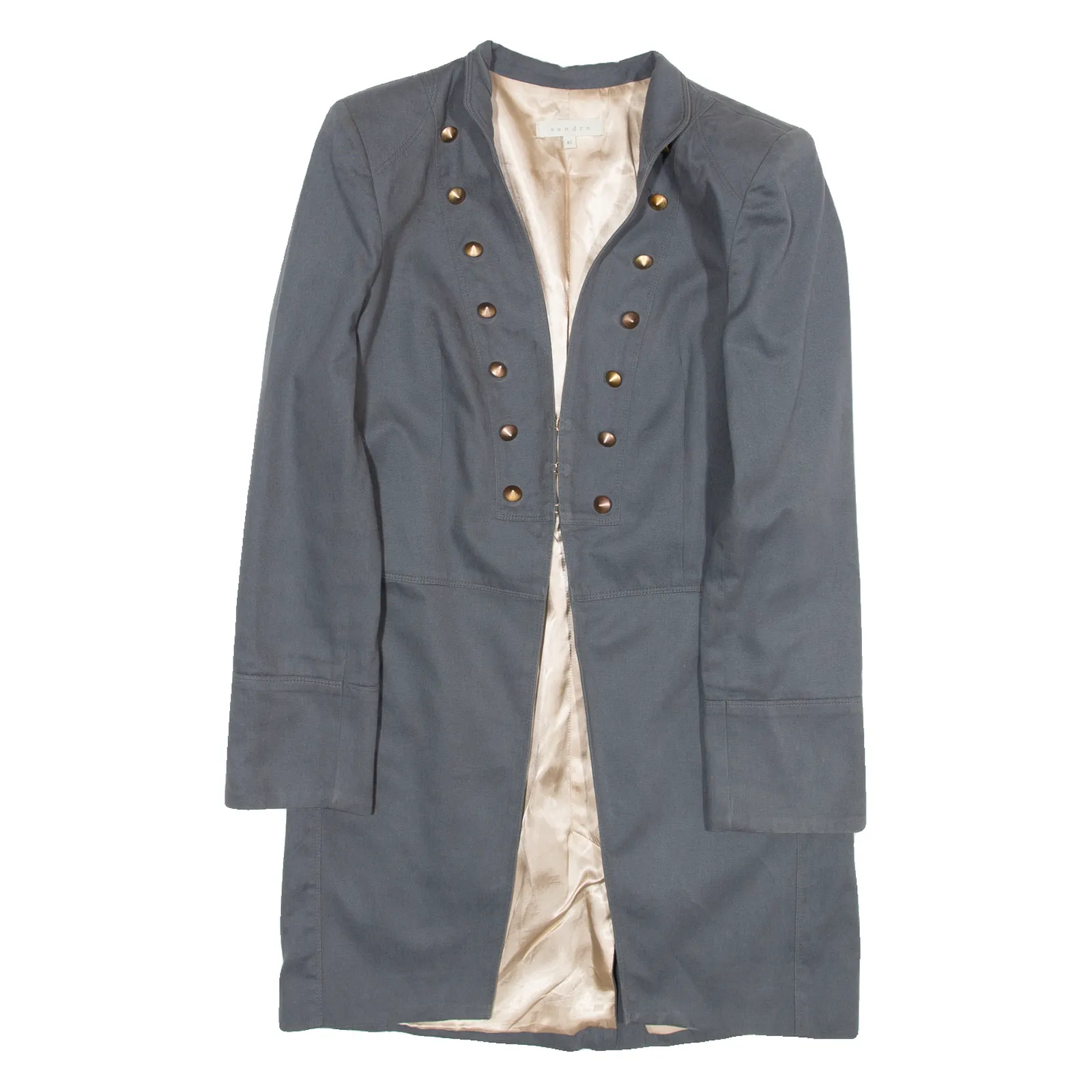 SANDRO Womens Blazer Jacket Grey M