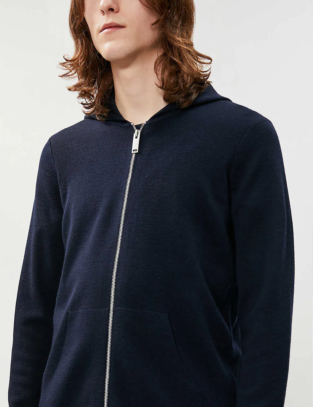 sandro  |Wool Long Sleeves Plain Loungewear Hoodies