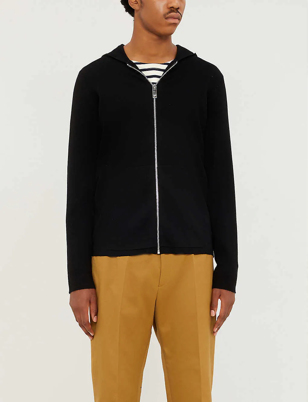 sandro  |Wool Long Sleeves Plain Loungewear Hoodies