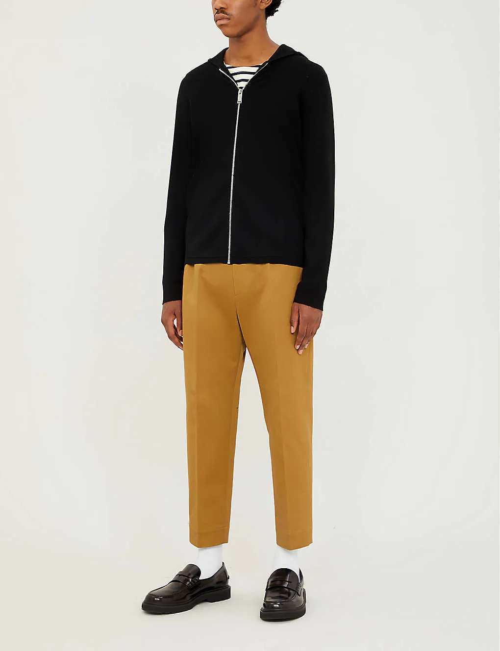 sandro  |Wool Long Sleeves Plain Loungewear Hoodies