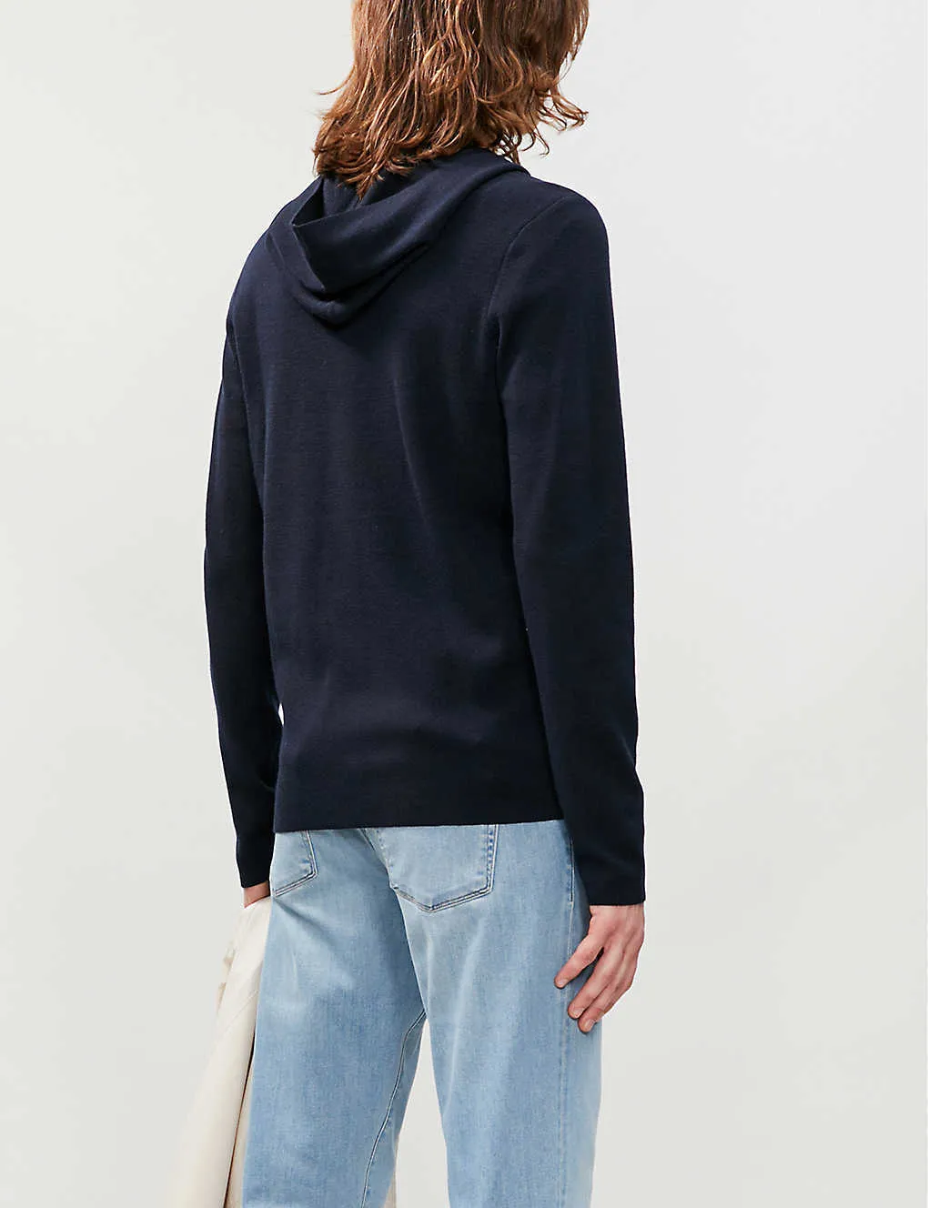 sandro  |Wool Long Sleeves Plain Loungewear Hoodies