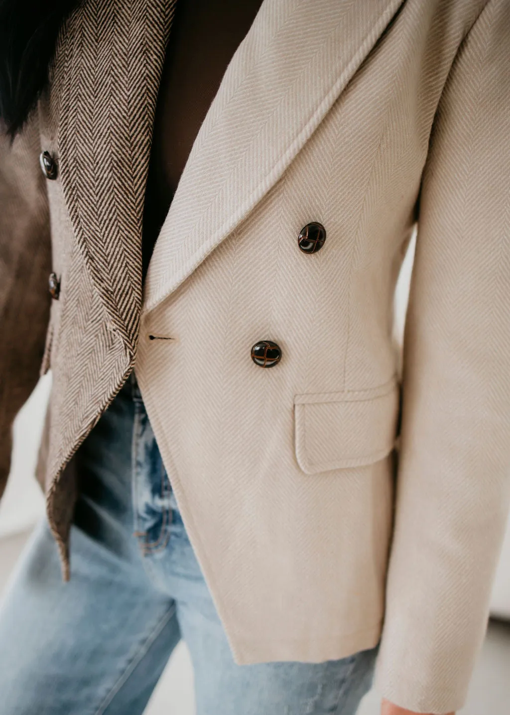 Scottie Herringbone Blazer