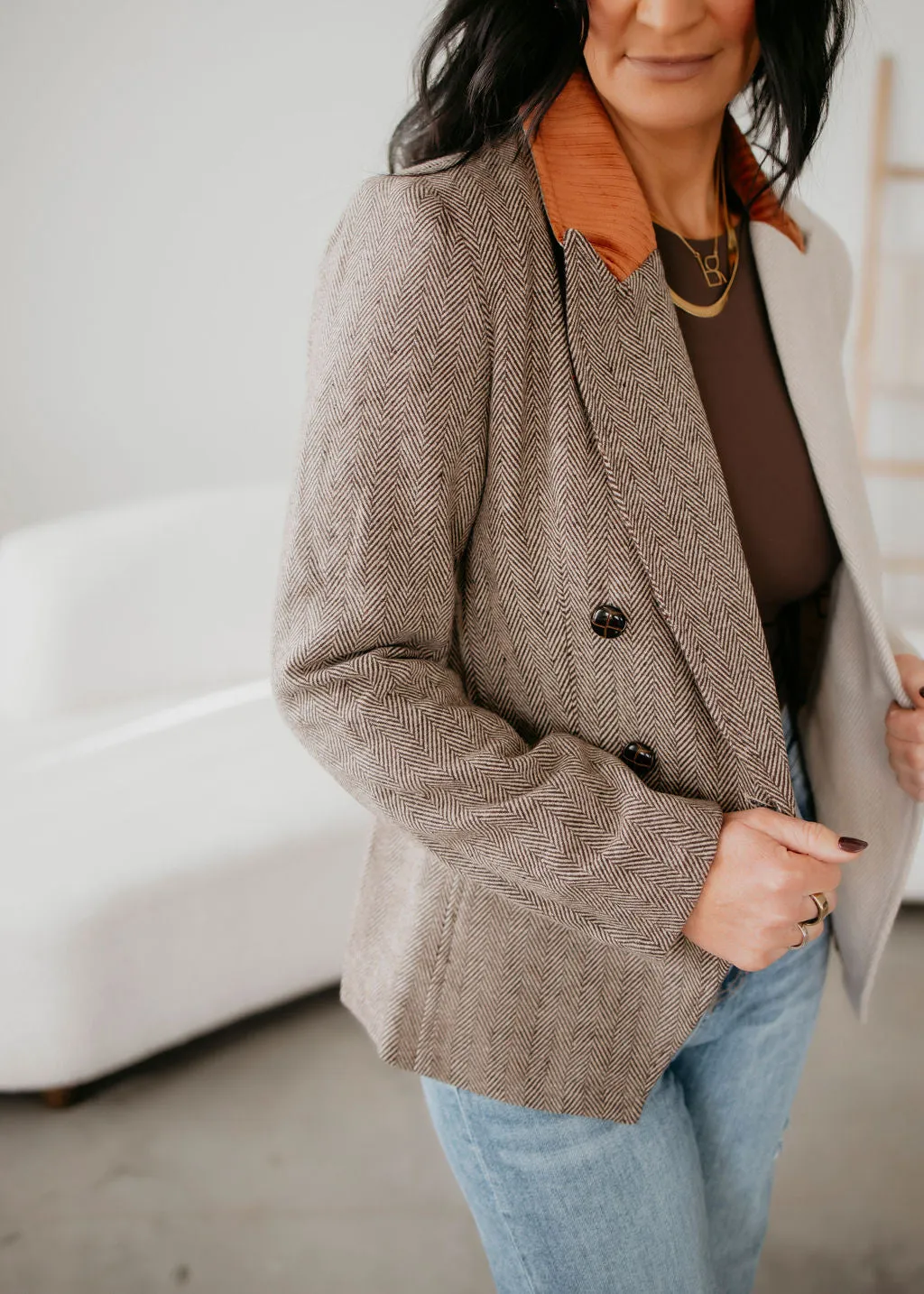 Scottie Herringbone Blazer