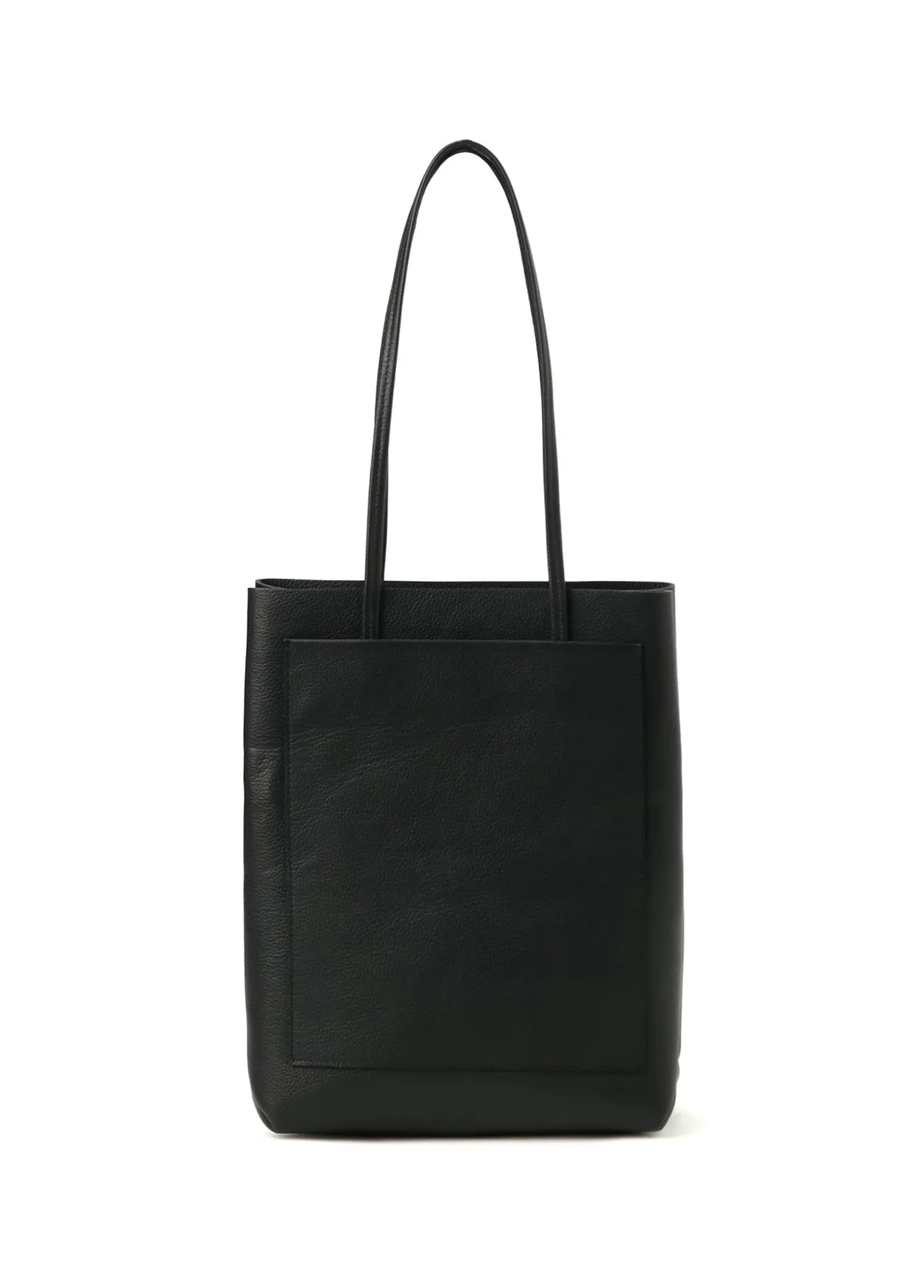 SHRUNKEN LEATHER BOX TOTE BAG