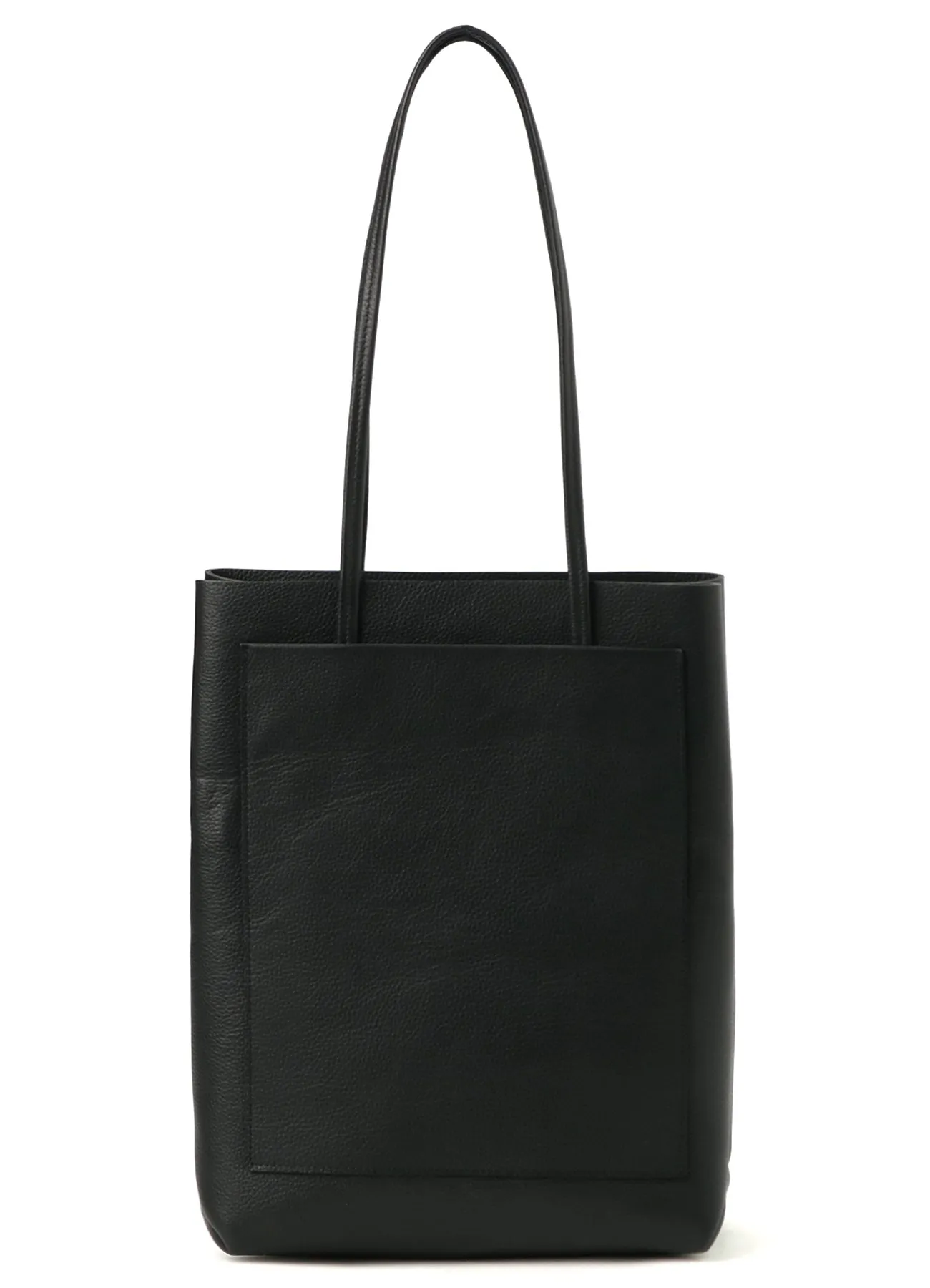 SHRUNKEN LEATHER BOX TOTE BAG