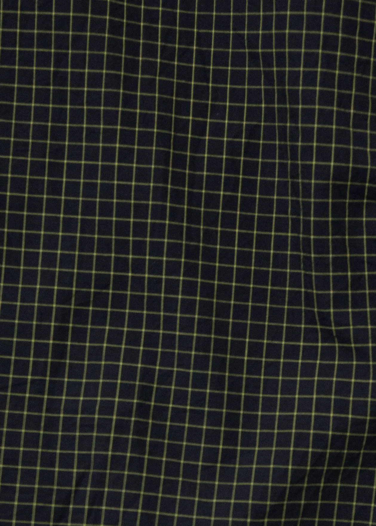 Single Needle Shirt, Canary Windowpane