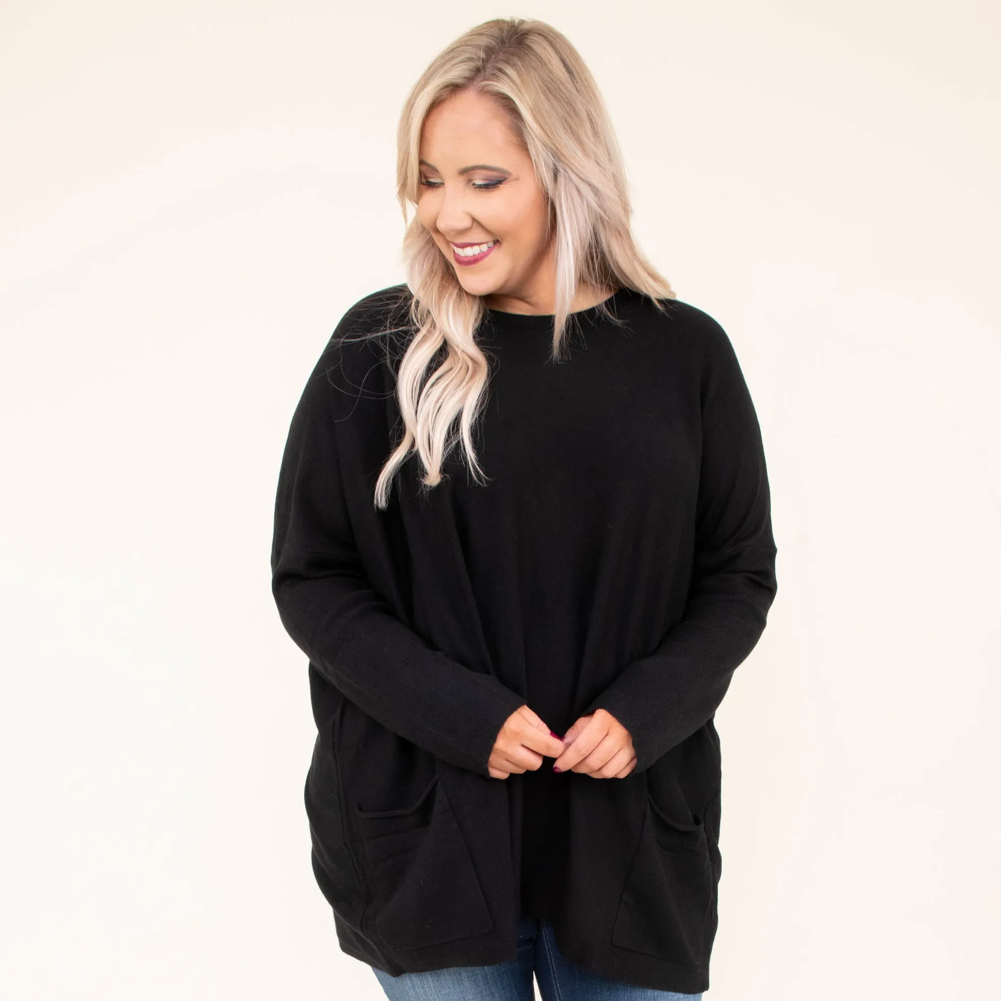 Snow Whispers Tunic, Black