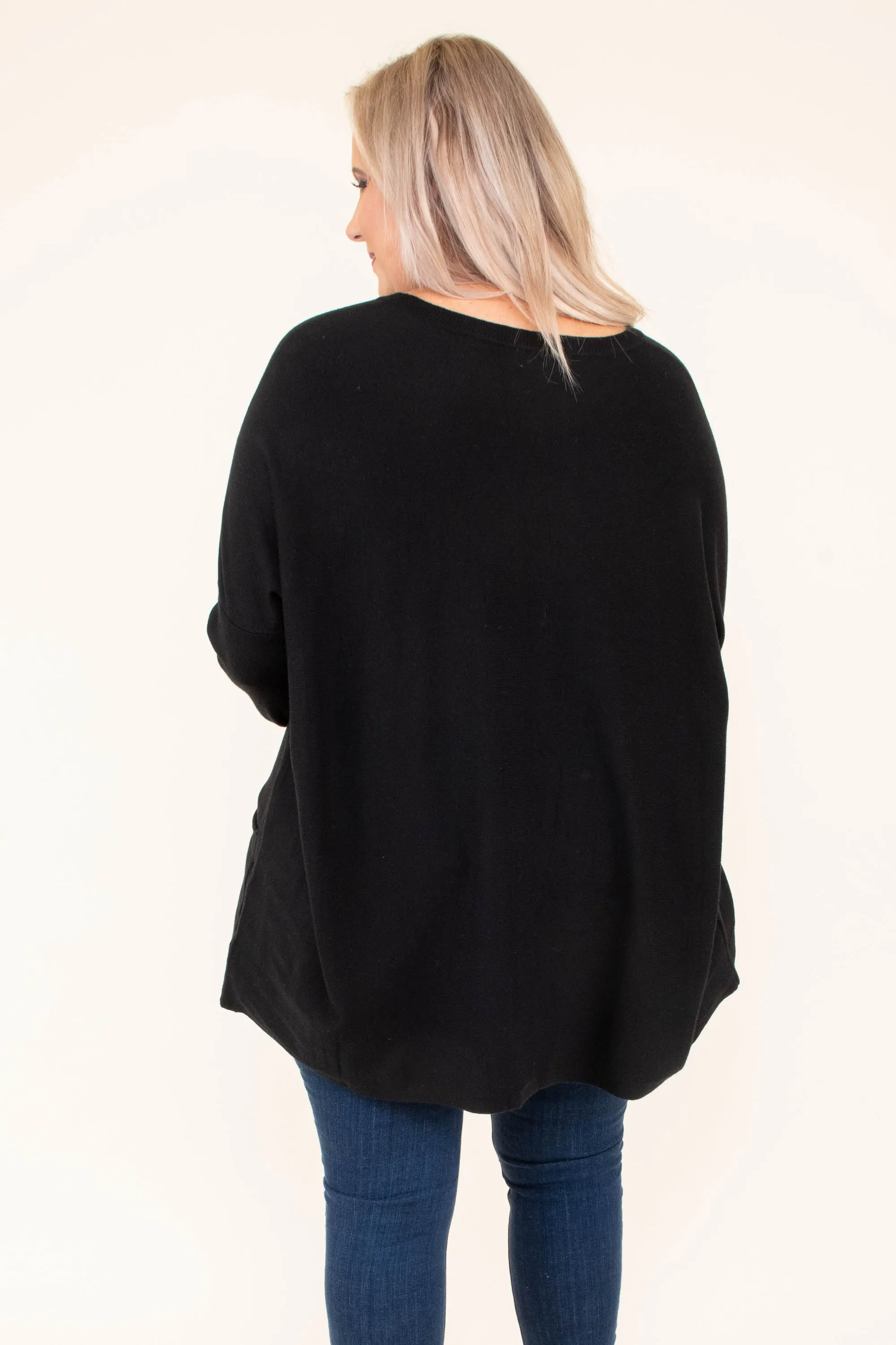 Snow Whispers Tunic, Black