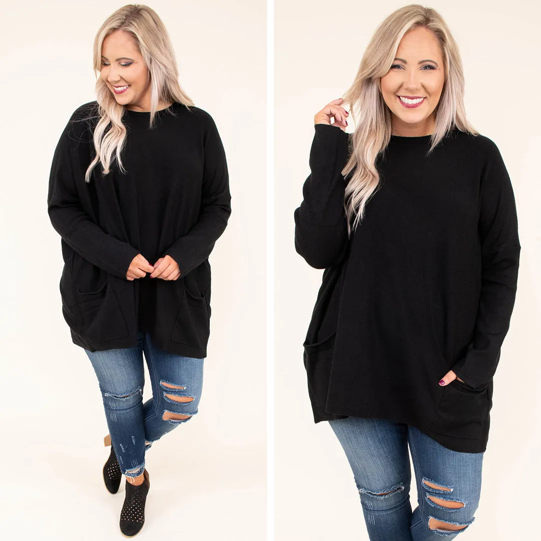 Snow Whispers Tunic, Black