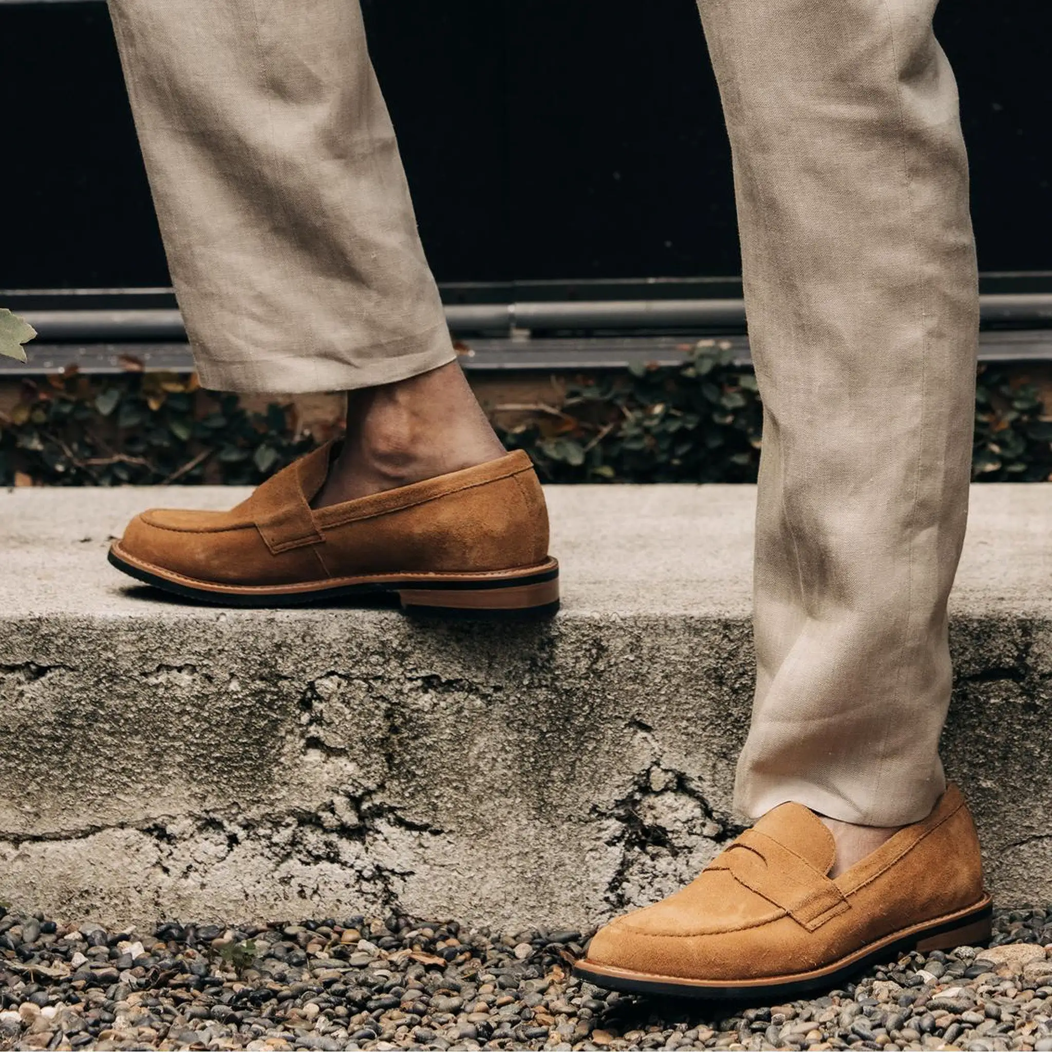 The Loafer in Tan Suede