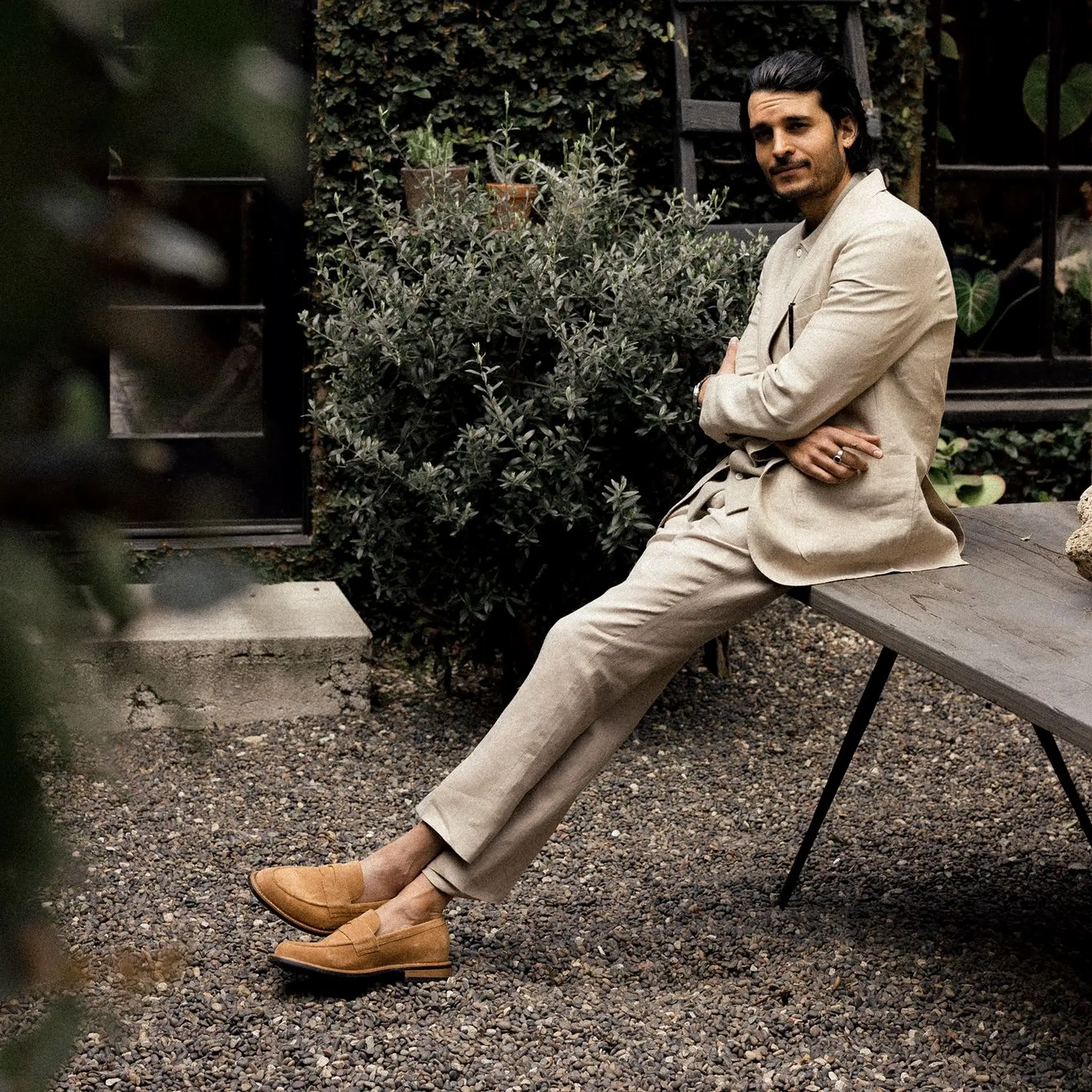 The Loafer in Tan Suede