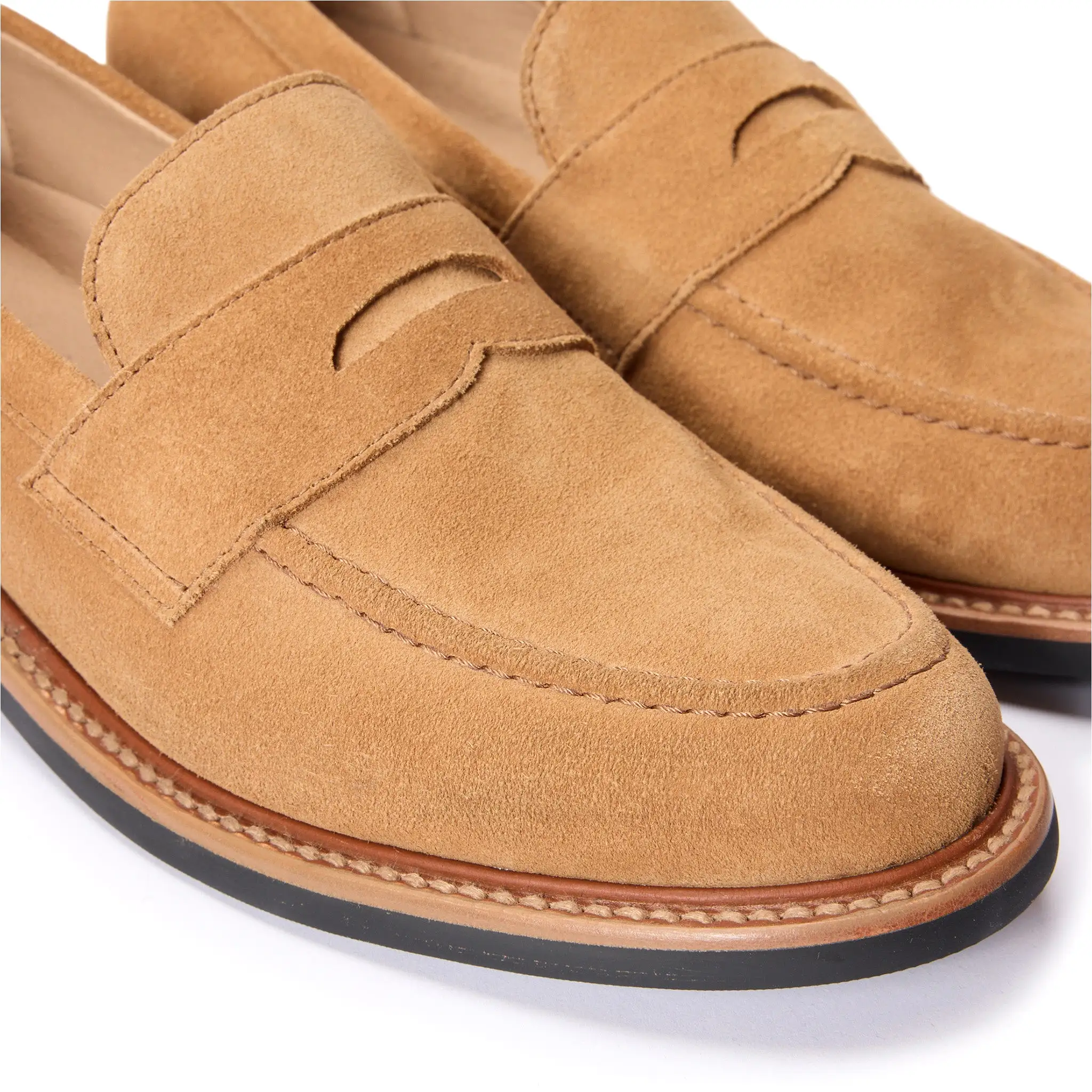 The Loafer in Tan Suede