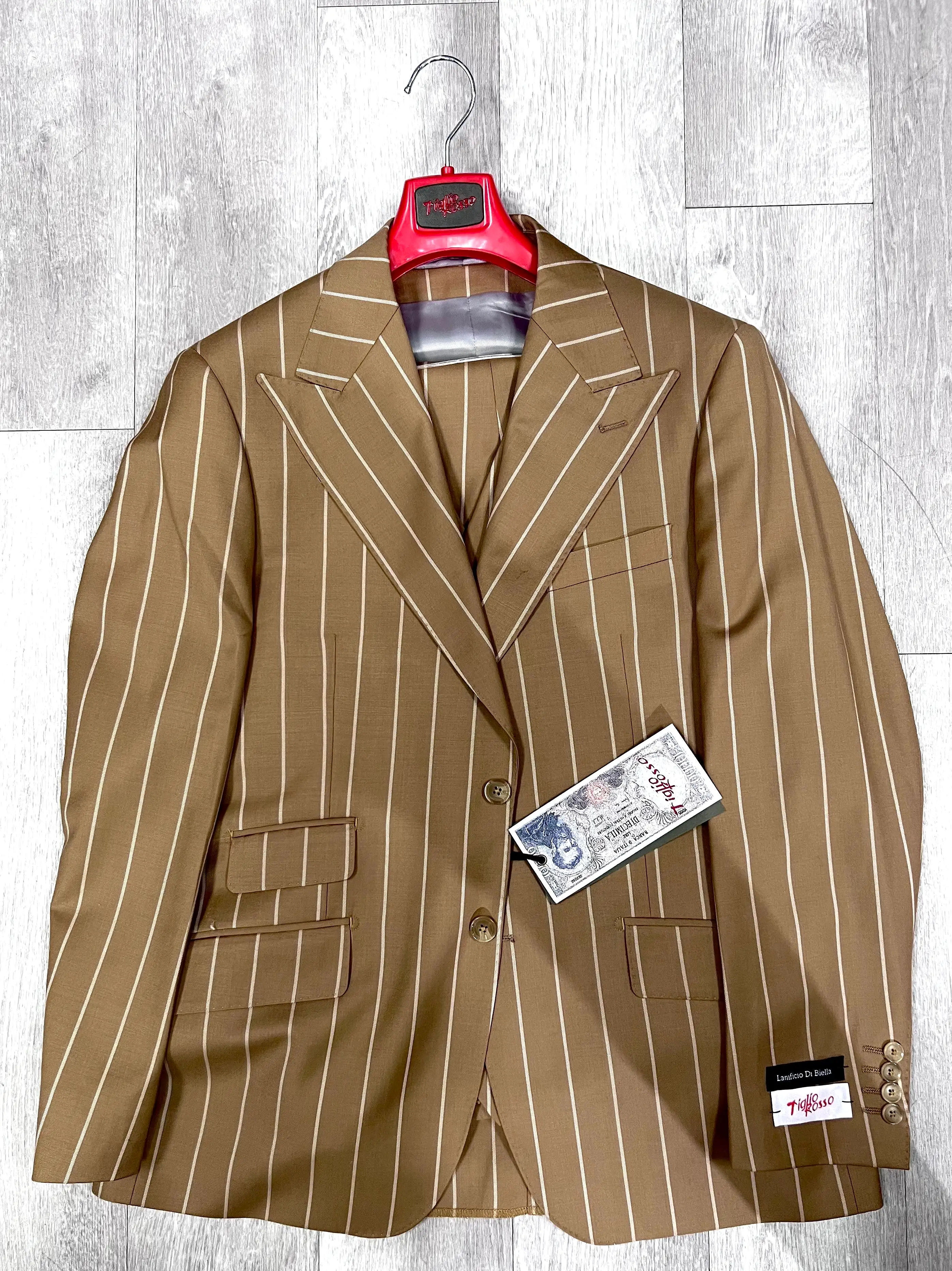 Tiglio Rosso Pecorello/Vest Mustard Pinstripe TL5064