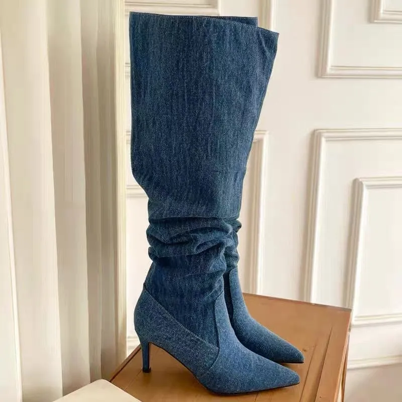 Tina High Denim Boot