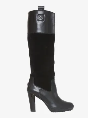 Tod's Black Leather Boot