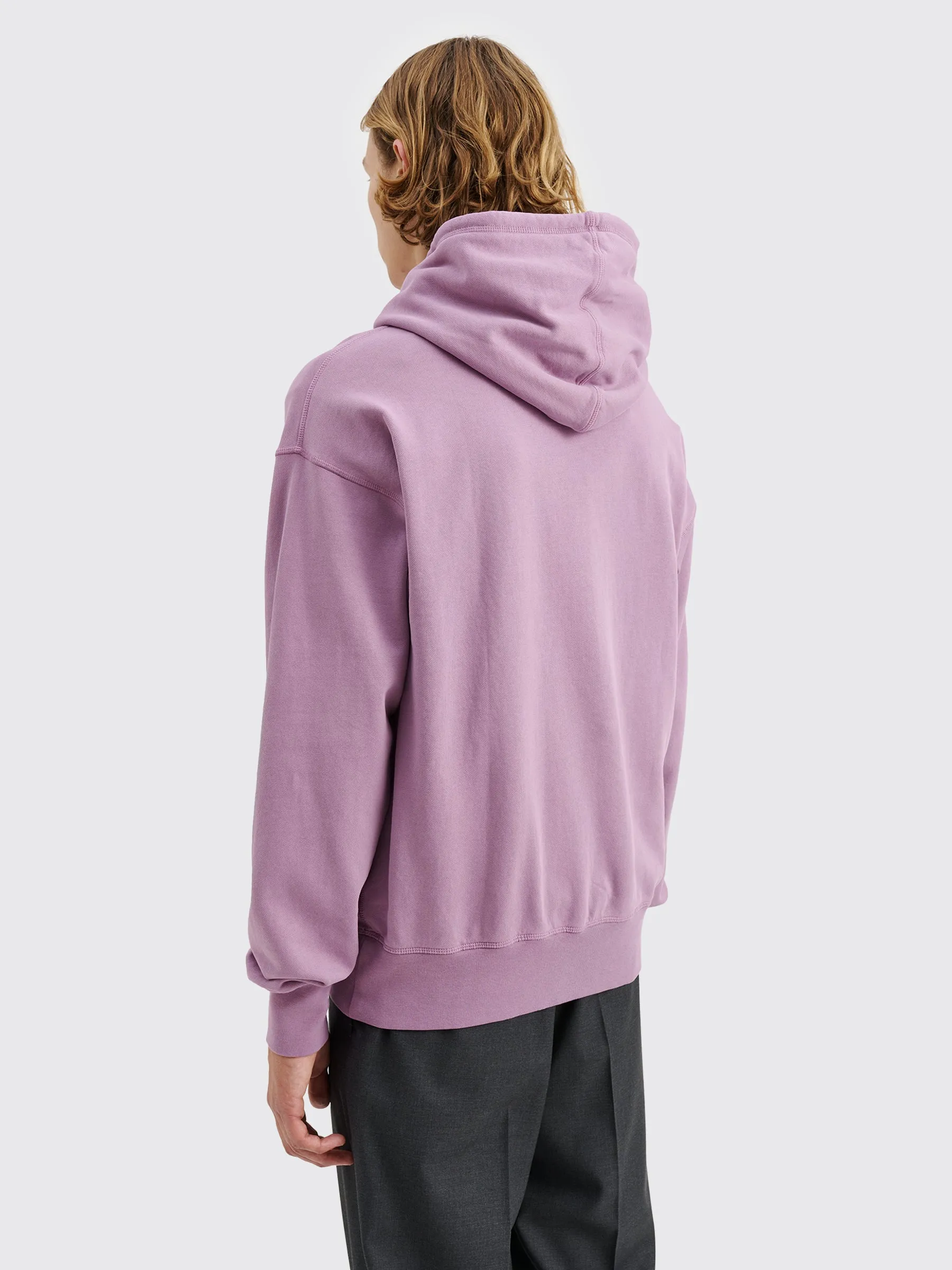 TRÈS BIEN everywear Garment Dye Hoodie Cotton Purple