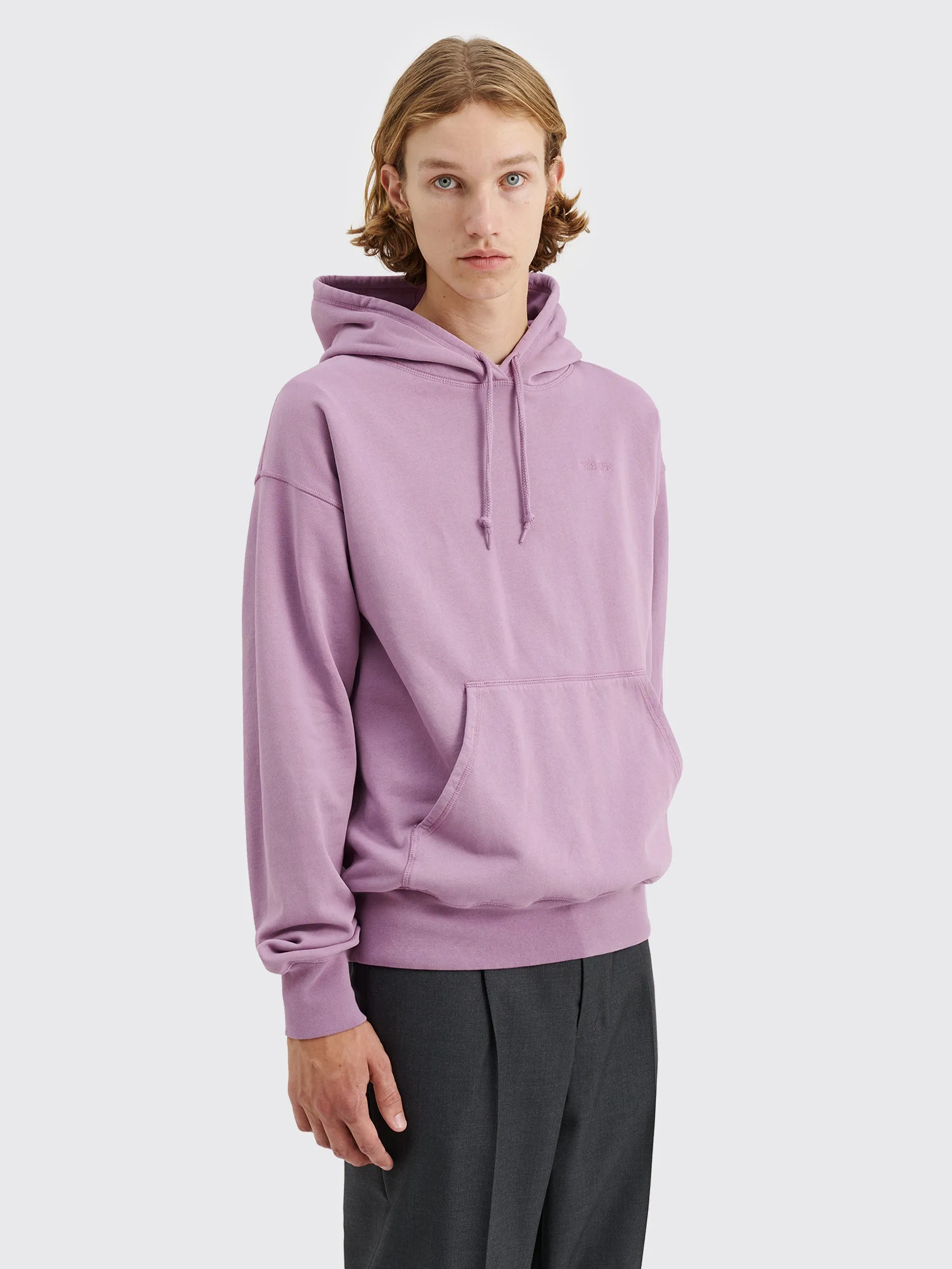 TRÈS BIEN everywear Garment Dye Hoodie Cotton Purple