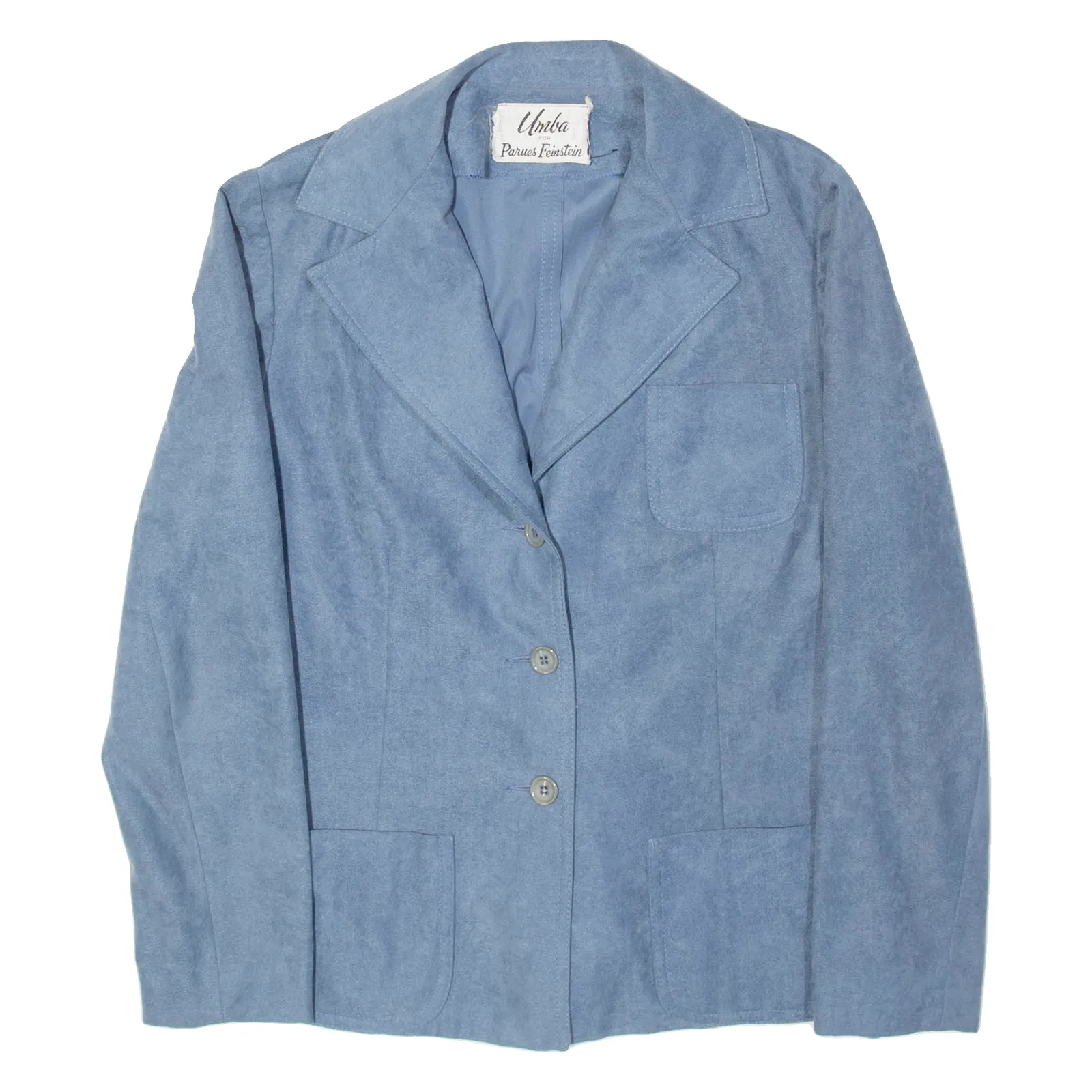 UMBA Womens Blazer Jacket Blue 90s S