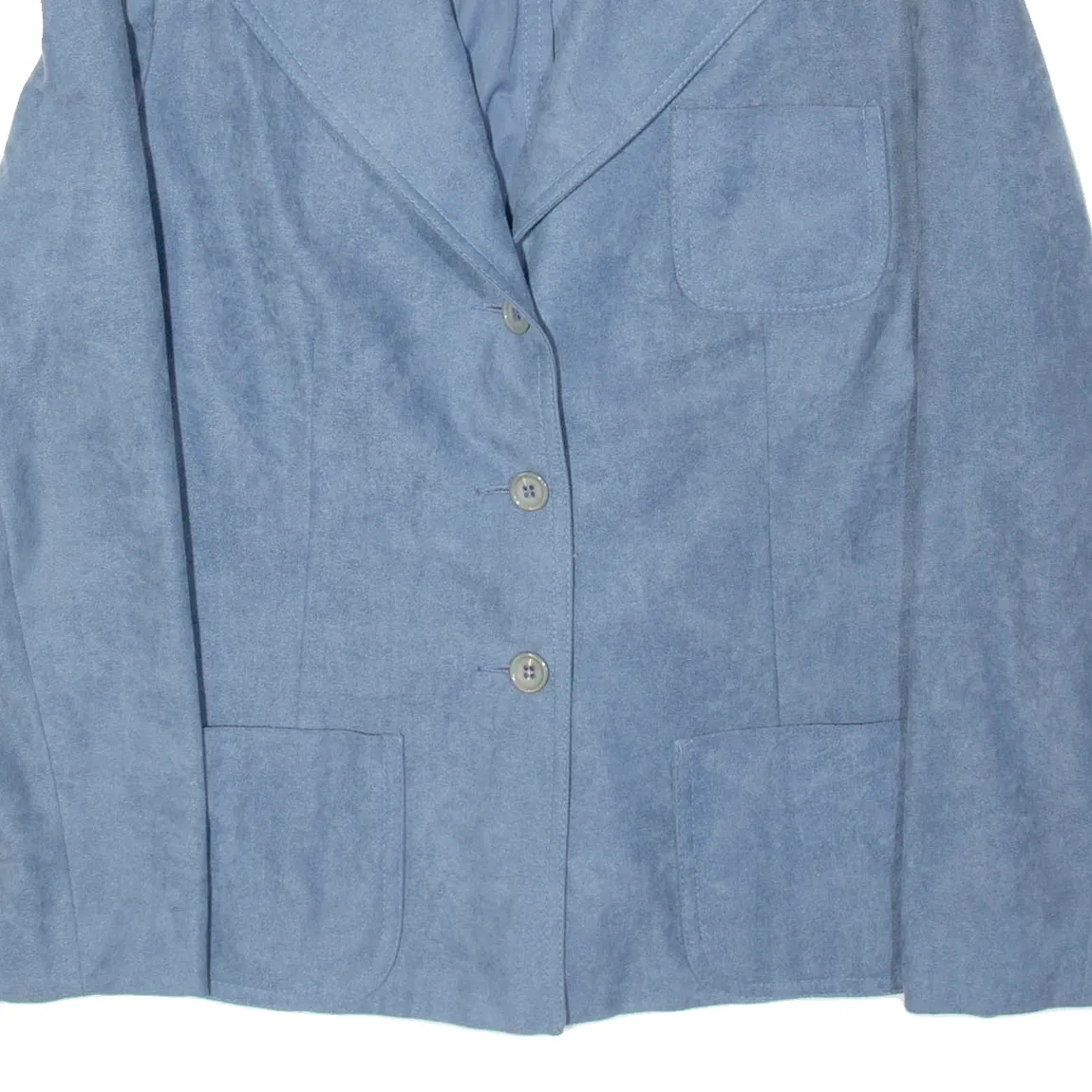 UMBA Womens Blazer Jacket Blue 90s S