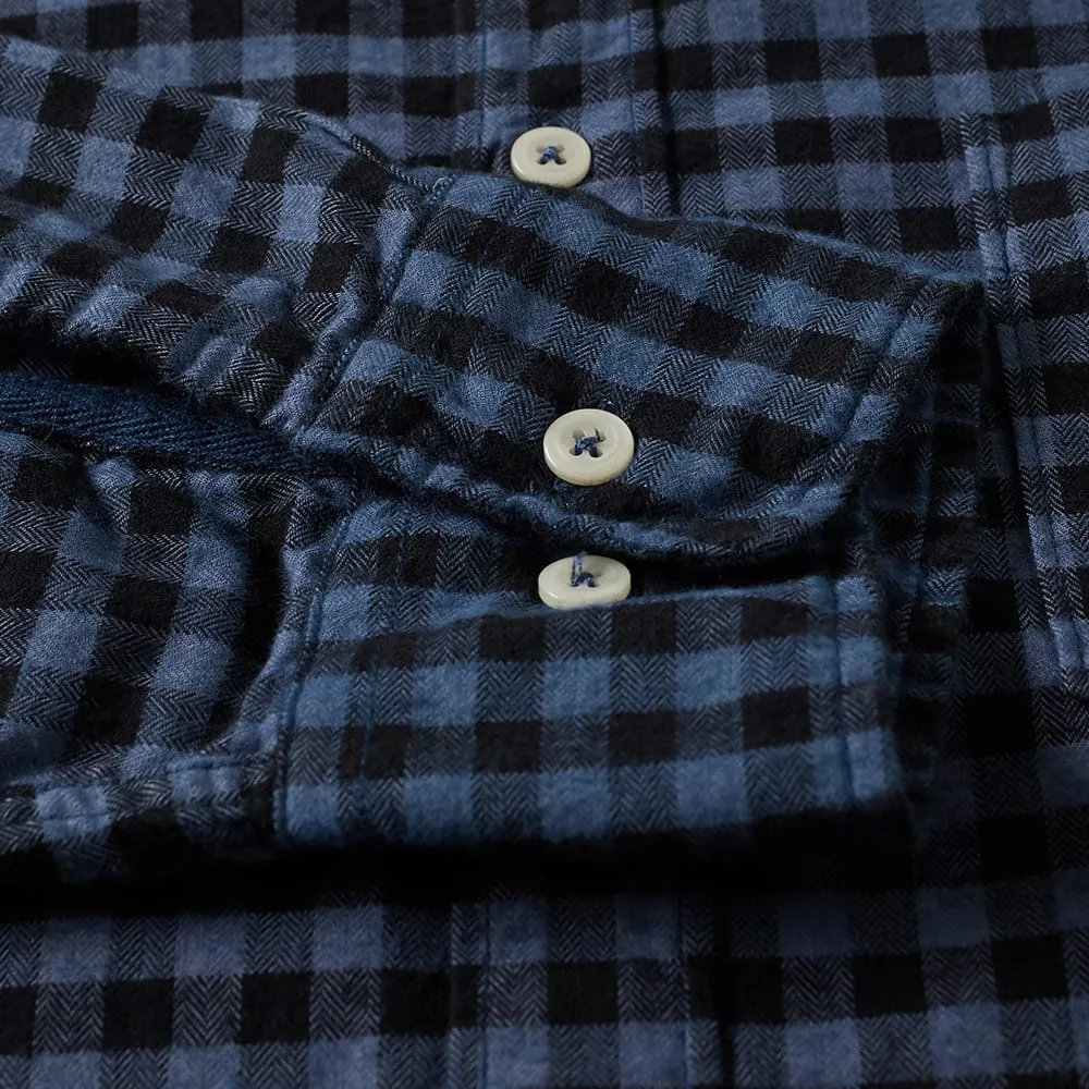 Universal Works Funk Check ShirtBlue