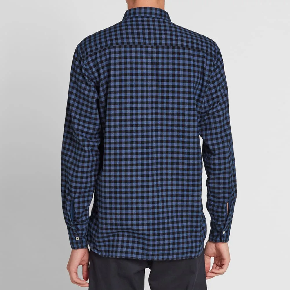 Universal Works Funk Check ShirtBlue