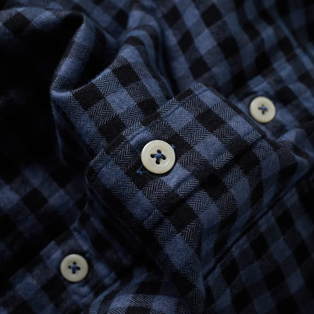 Universal Works Funk Check ShirtBlue