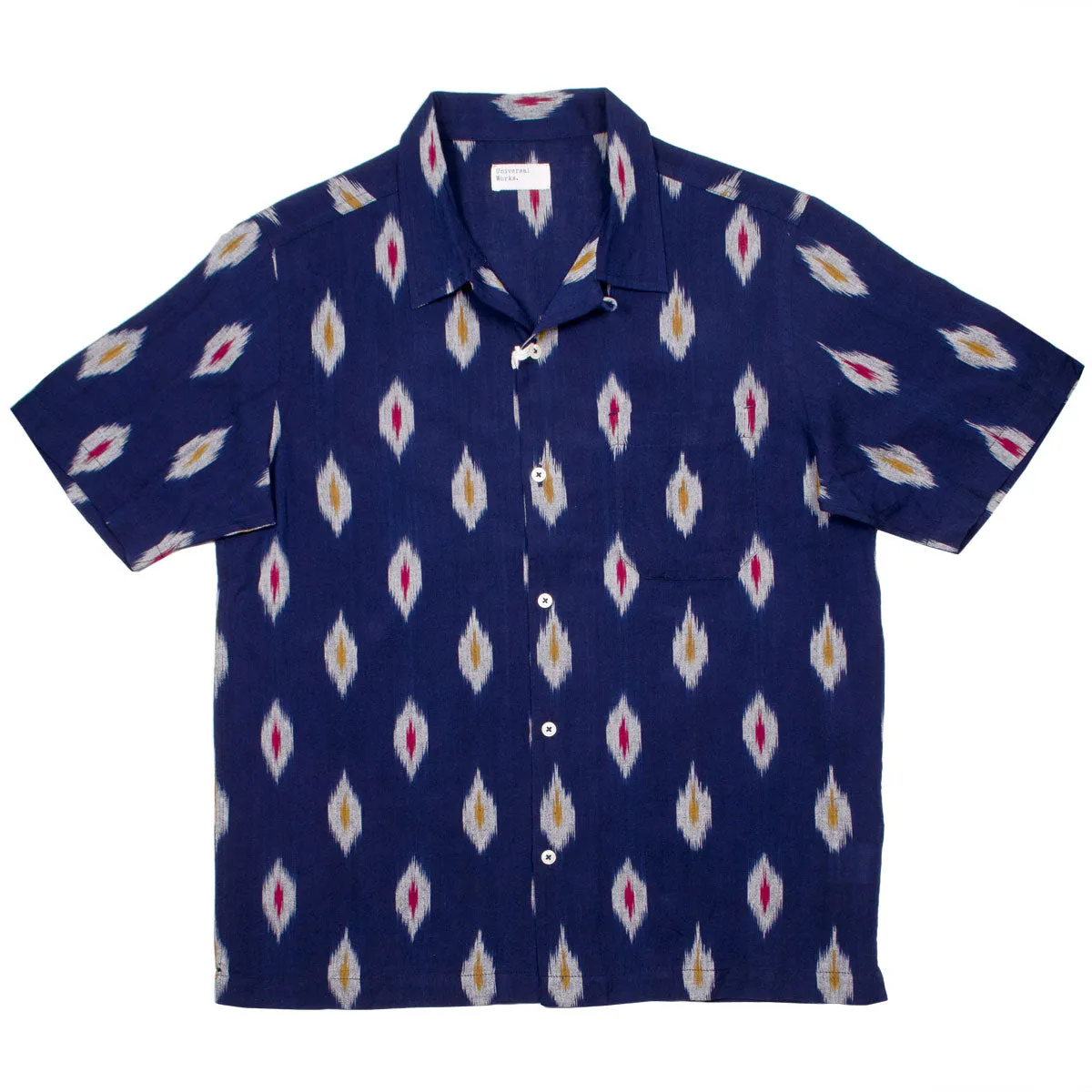 Universal Works - Road Shirt Ikat Multi Color - Indigo