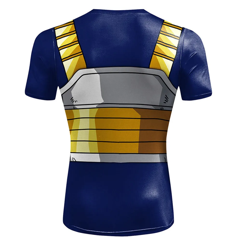 Vegeta Trunks Cosplay T-shirt Summer Short Sleeve Shirt Costume Outfits Halloween Carnival Party Suit