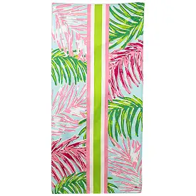 Veracruz Palm Beach Towel - Aruba Blue/Lime/Hot Pink