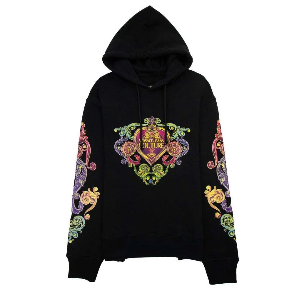 VERSACE JEANS  |Long Sleeves Cotton Logo Hoodies