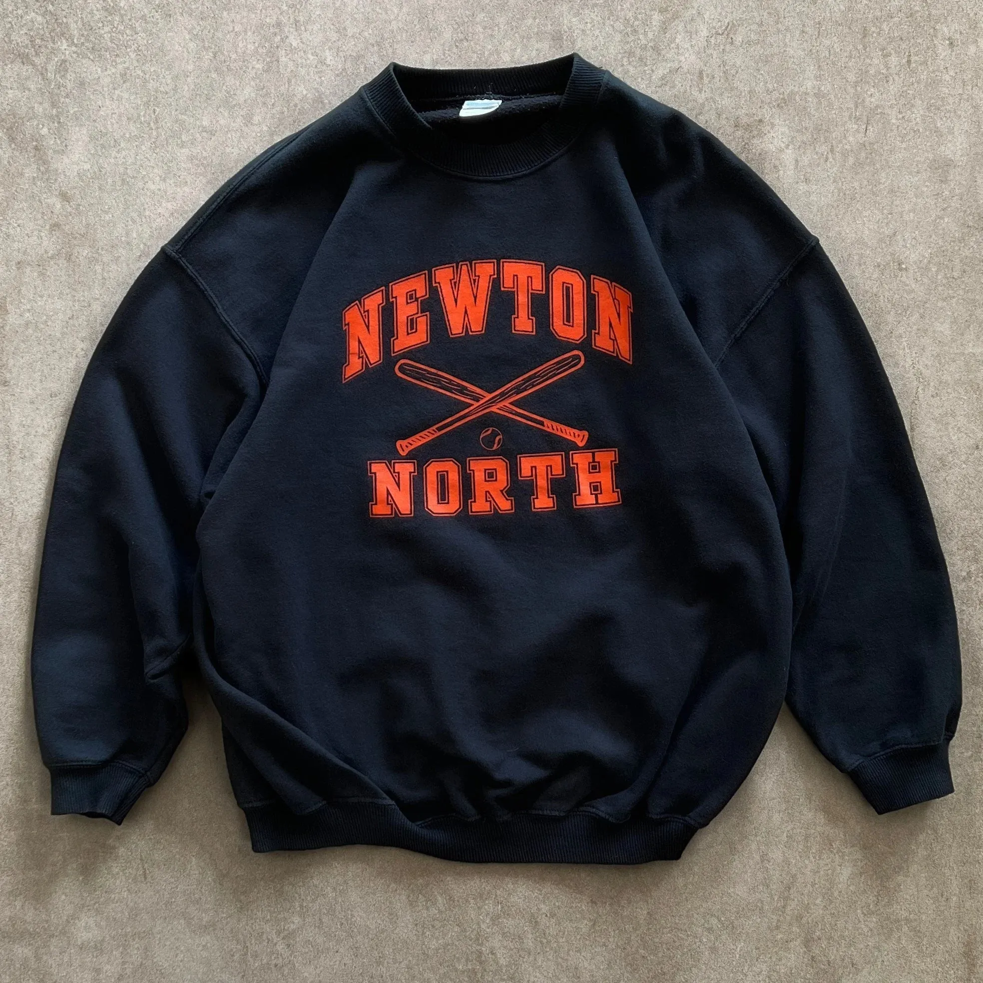 Vintage Gildan Ultra Cotton Newton North Baseball Sweater - XL