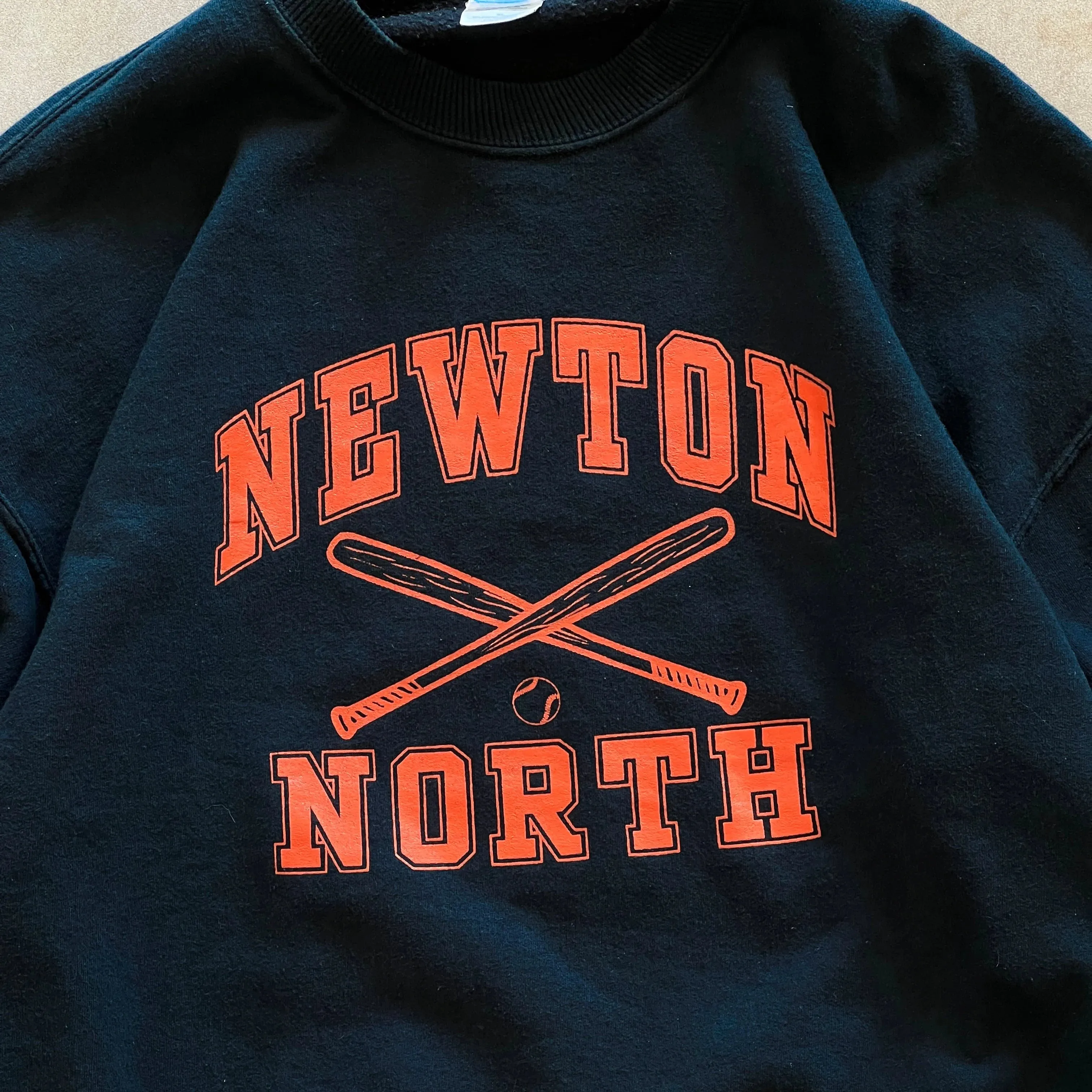 Vintage Gildan Ultra Cotton Newton North Baseball Sweater - XL