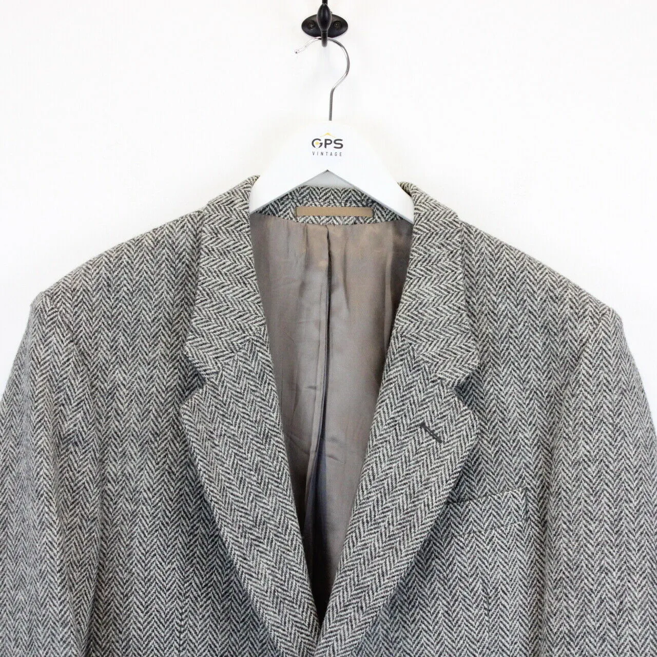 Vintage HARRIS TWEED Blazer Grey | Medium