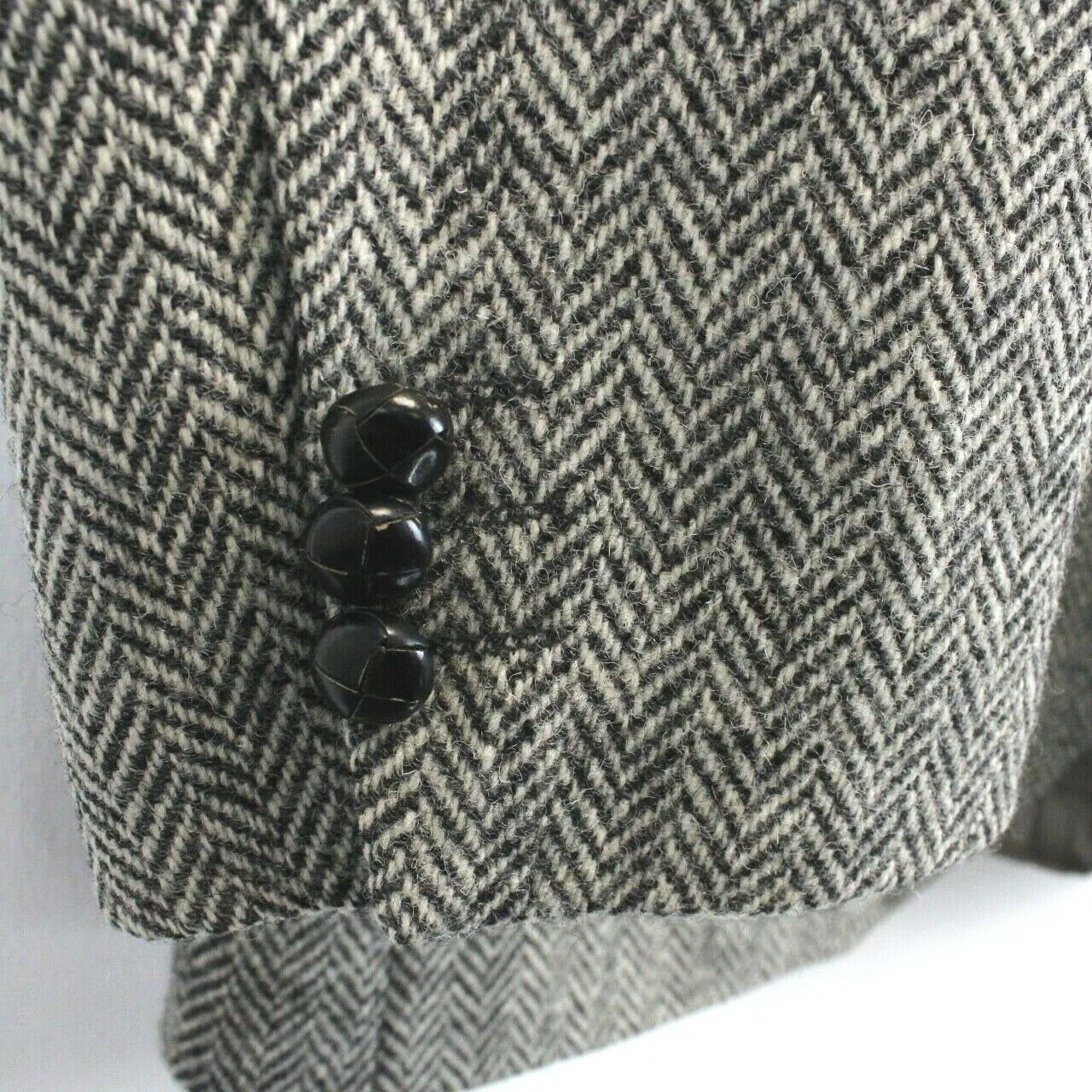 Vintage HARRIS TWEED Blazer Grey | Medium