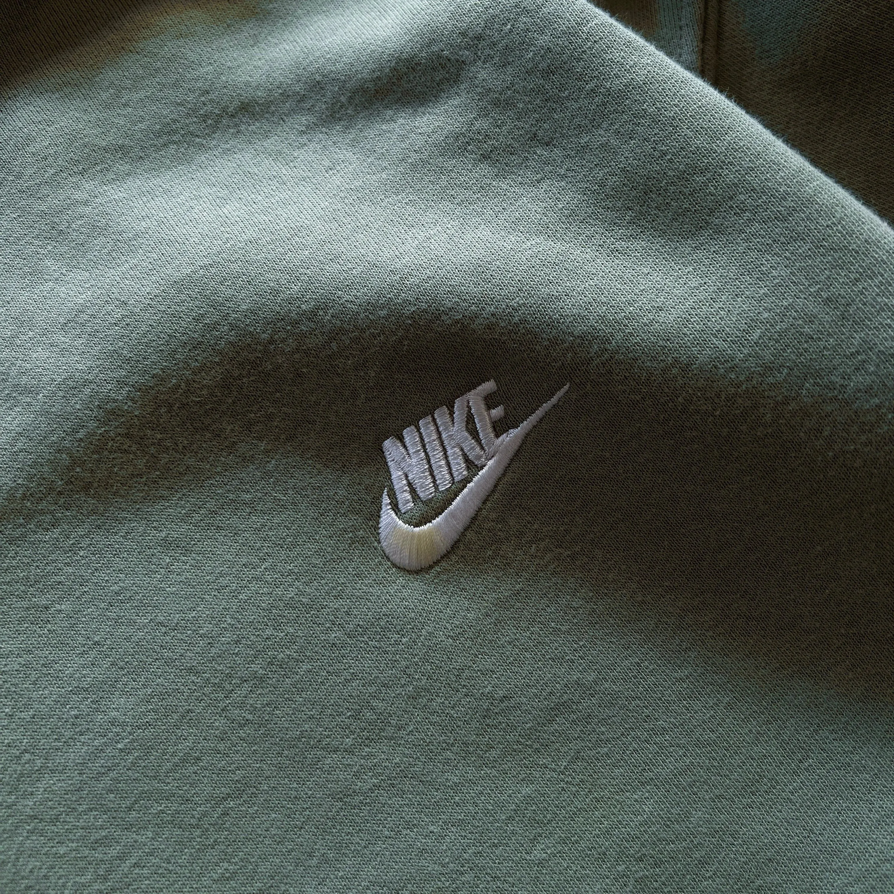 Vintage Nike Logo Script Green Sweater - M