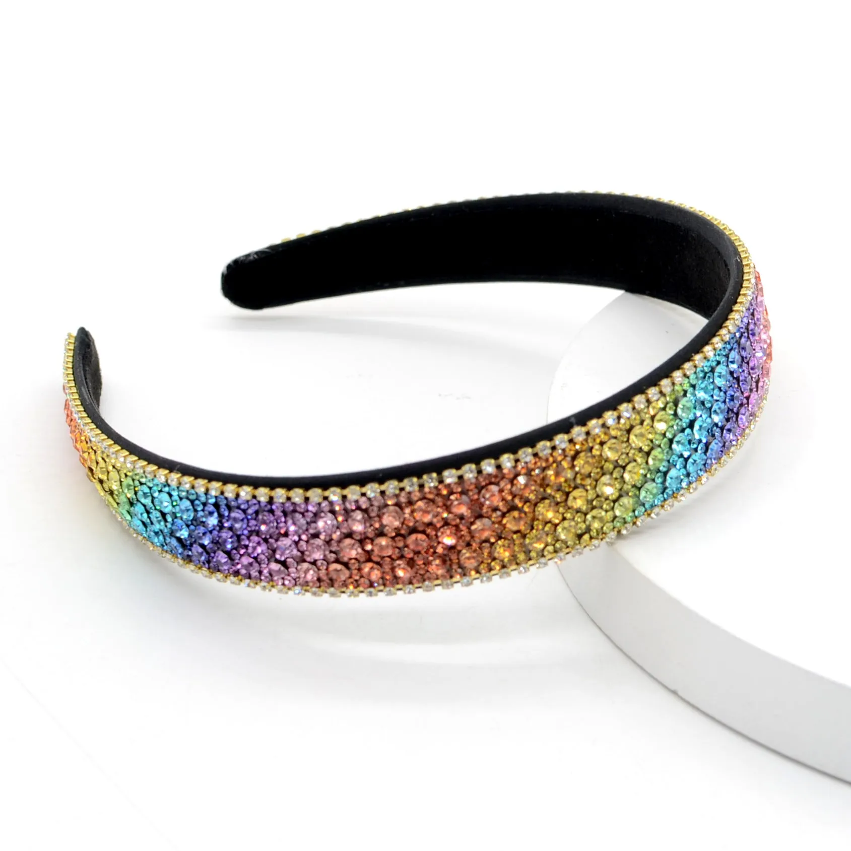 Violet Glamband in Rainbow