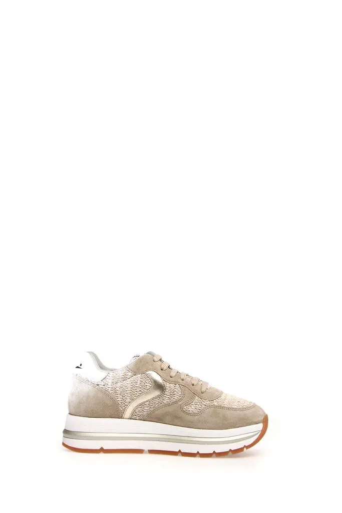 Voile Blanche Sneakers Maran Suede raffia