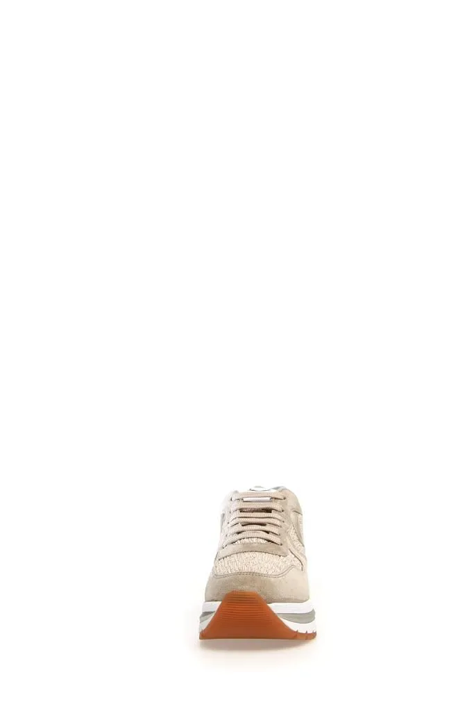 Voile Blanche Sneakers Maran Suede raffia