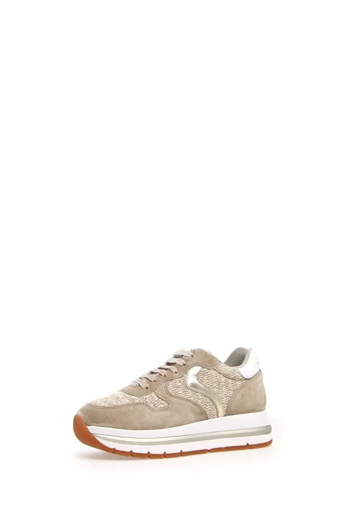 Voile Blanche Sneakers Maran Suede raffia