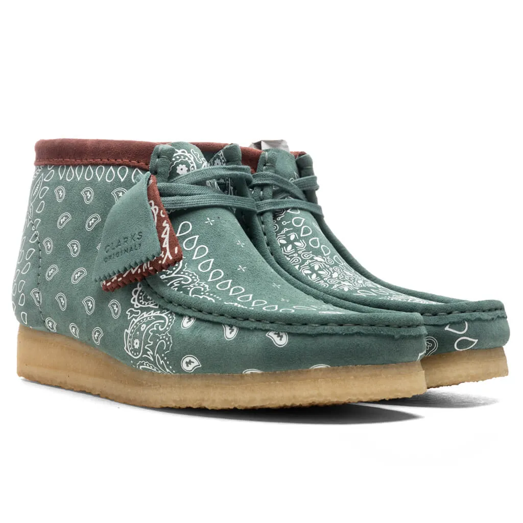 Wallabee Boot - Green Paisley