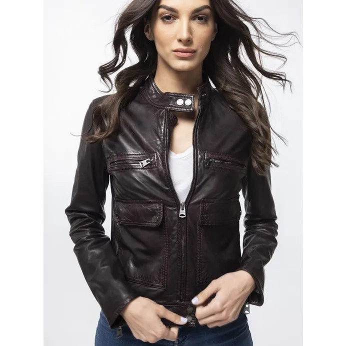 Women's  Hope Leather Short Jacket