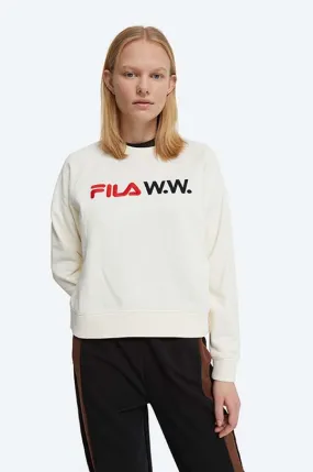 Wood Wood sweatshirt Elena x FIla women's white color