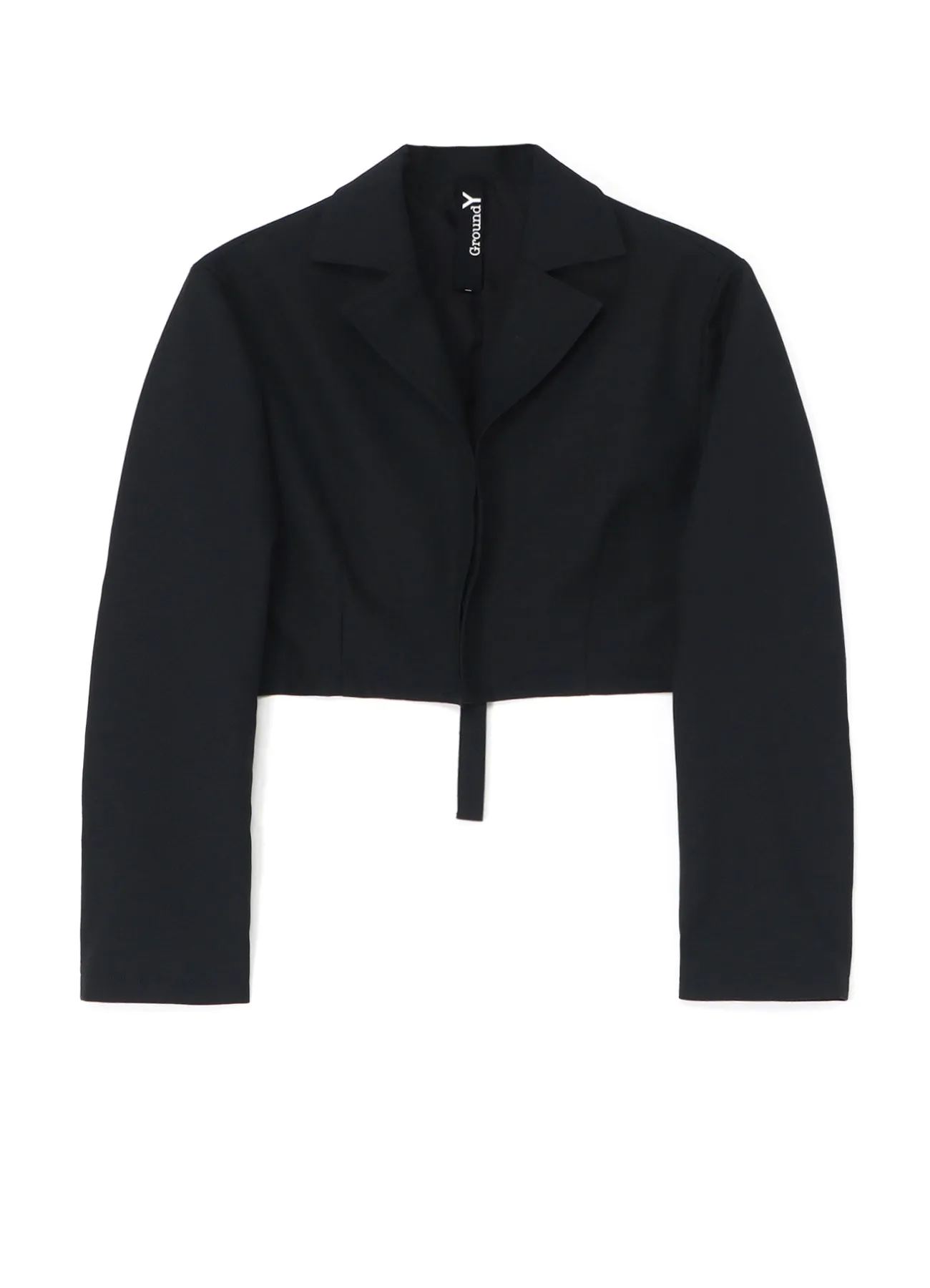 WOOL POLYESTER GABARDINE SHORT BACK JACKET