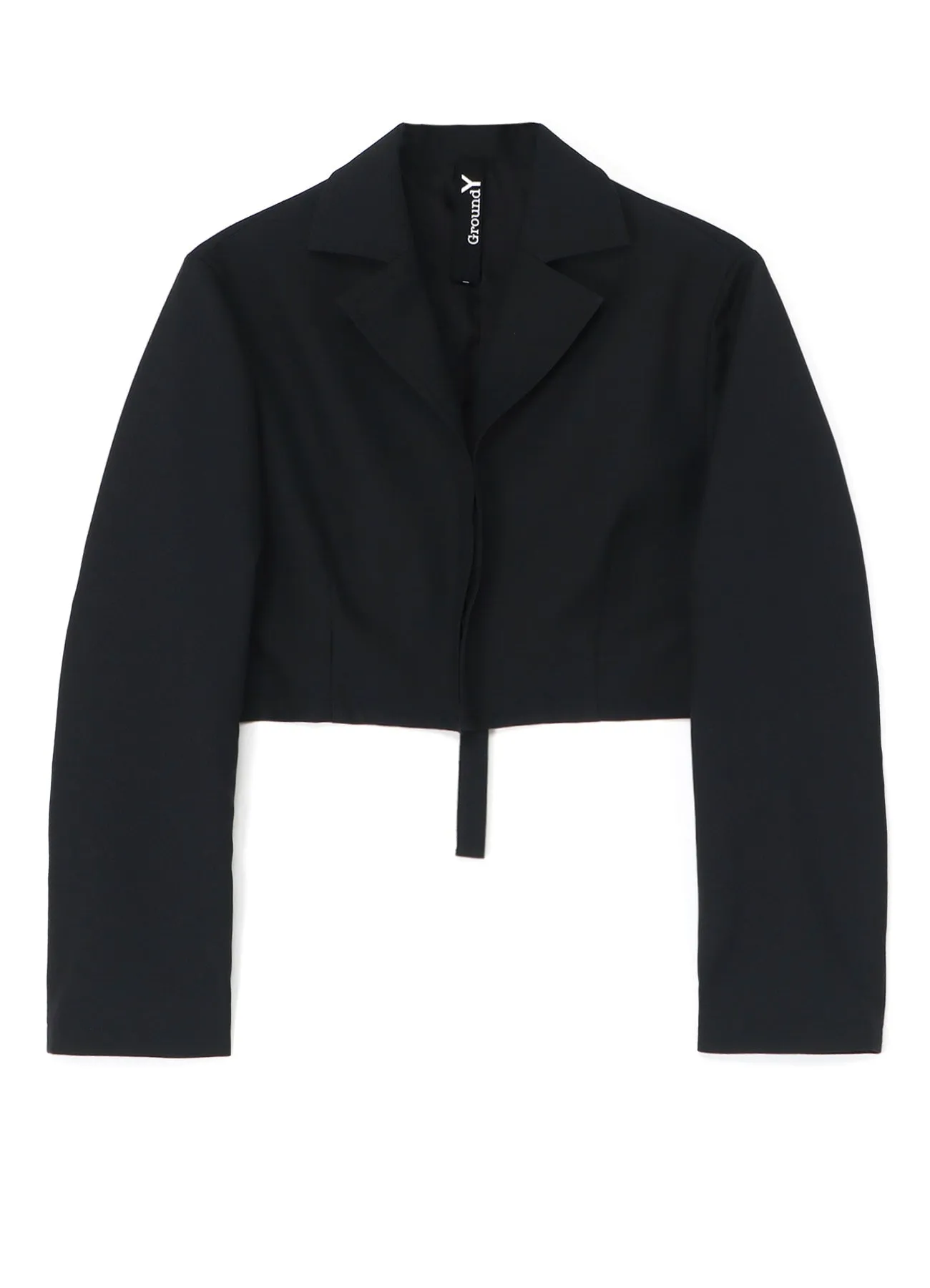 WOOL POLYESTER GABARDINE SHORT BACK JACKET