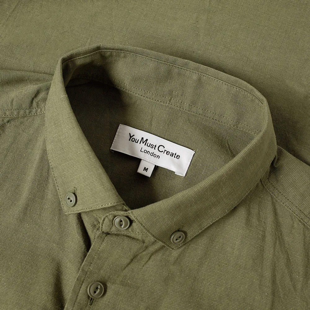 YMC Brooklyn 66 ShirtOlive Green