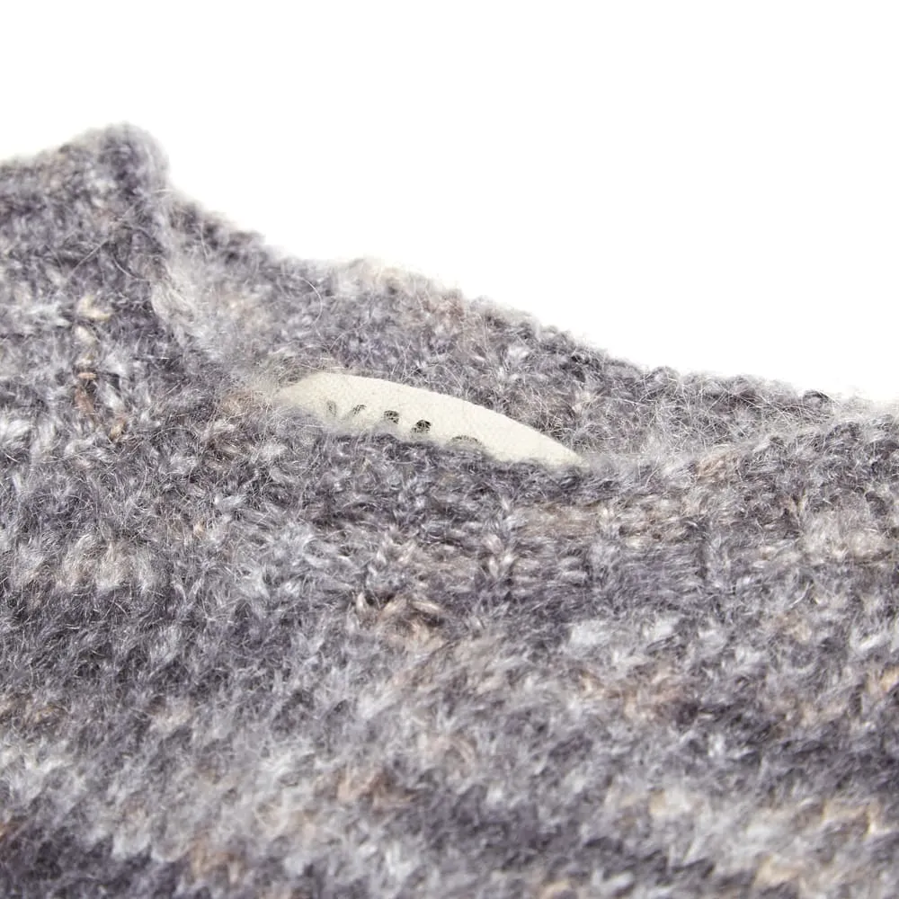 YMC Scottish Mohair Crew KnitGrey