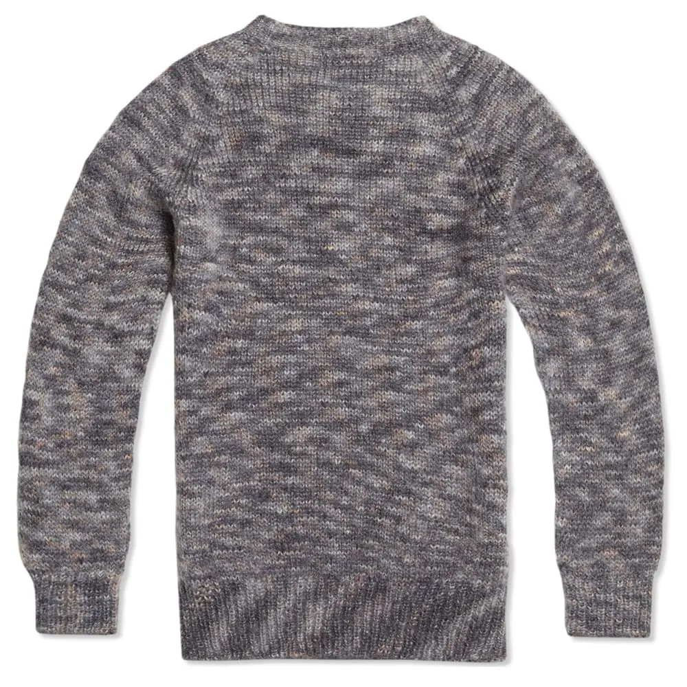 YMC Scottish Mohair Crew KnitGrey