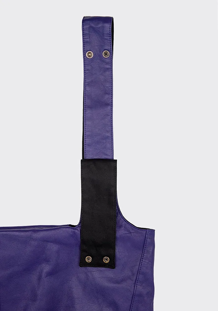 YOHJI YAMAMOTO DISCORD DE-I71-835 TOTE BAG PURPLE