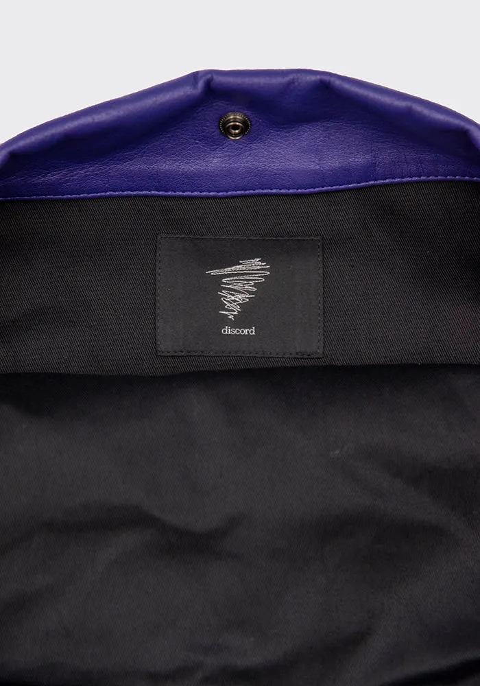 YOHJI YAMAMOTO DISCORD DE-I71-835 TOTE BAG PURPLE